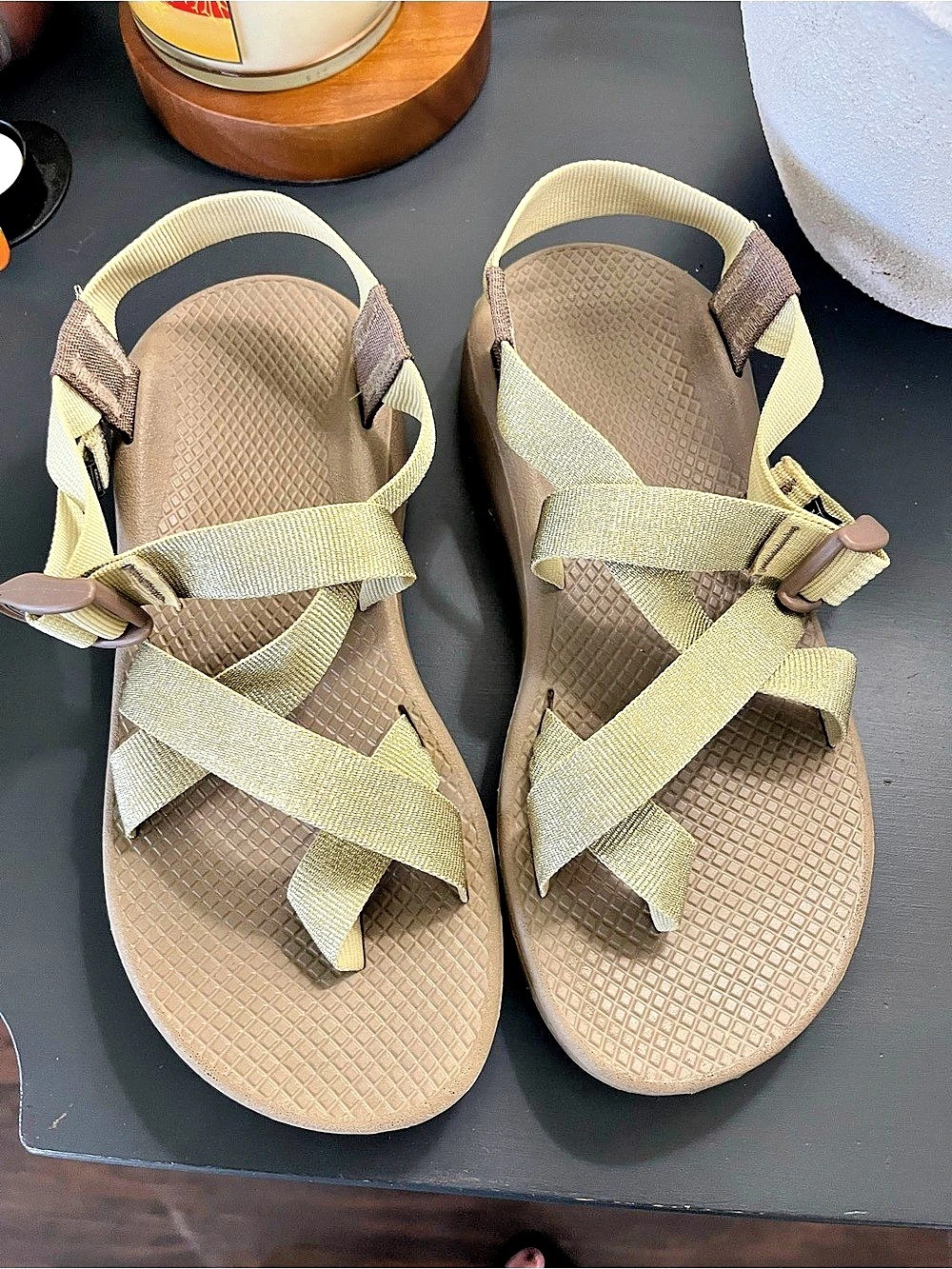 Chaco Z/Cloud X2 Women's Strappy Sandals in Green & Brown